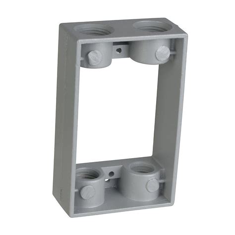 metal junction box extension|exterior junction box extension.